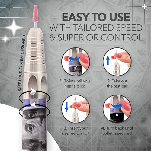 M Max Nail Drill Special Edition, Brushless, 35000 RPM - size: Special Edition - Money