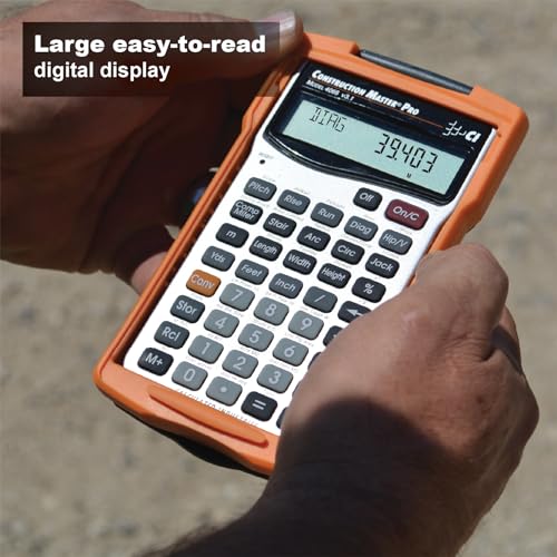 Calculated Industries 4065 Construction Master Pro Advanced Construction Math Feet-inch-Fraction Calculator for Contractors, Estimators, Builders, Framers, Remodelers, Renovators and Carpenters - style: Handheld