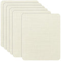 Azobur Coarse Linen Repair Patches, 6 Piece Self-Adhesive Linen Fabric Patches, Multi Color, Can be Used for Linen Sofa Repair and Linen Clothes Repair, Quick Fix Sofa.(Off-White) - color: Linen - Off-White