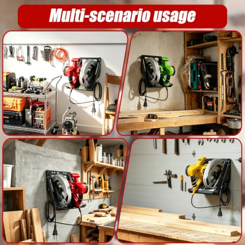 Metal Circular Saw Holder, Wall Mount Storage Rack Organizer