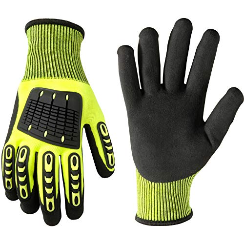 Wells Lamont Men's Impact Protection Nitrile Coated Work Gloves, X-Large - size: X-Large
