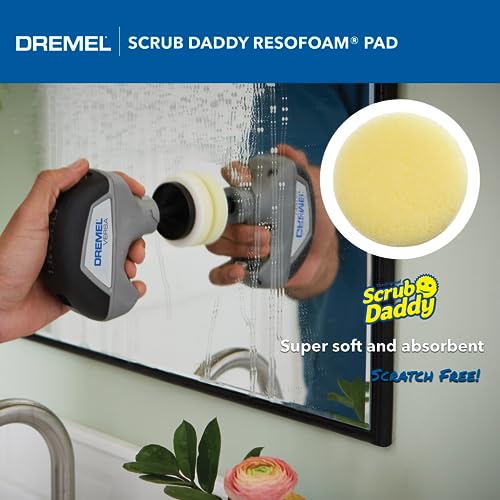 Dremel Versa 5-Pack Scrub Daddy Cleaning Sponge Pads, Variety Pack for Multi-Surface Cleaning, for use in Kitchen, Household and Bathroom - Compatible with Versa Power Scrubber Tool, PC360-5 - style: Scrub Daddy Pads