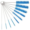10" Extra Long Tube Cleaning Brush Set - 10 Pack - Blue - color: Blue, size: 10pk - 2mm 3mm 4mm 5mm 6mm 8mm 12mm 16mm 20mm 24mm