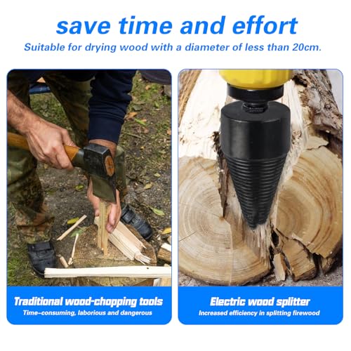 42mm 32mm Firewood Splitter Drill Bit Heavy Duty Wood Log Tool