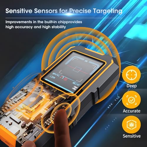 3 in 1 Stud Finder Wall ScannerLaser Distance Meter, Multifunctional Rechargeable Stud Detector with Metal, Wood AC Wire, Upgraded Smart Sensor Comes with HD LCD Display - size: NF-513