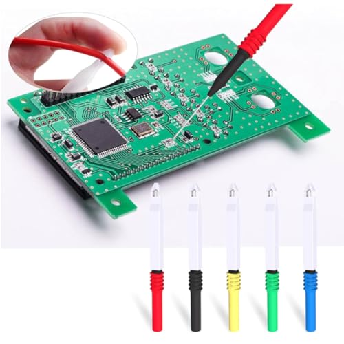 Back Probe kit 30pcs, Copper Alligator Clips to Banana Plug Test Lead, Automotive Test Lead Kits for Automotive Repair and Diagnostic Circuit Testing - color: Blue