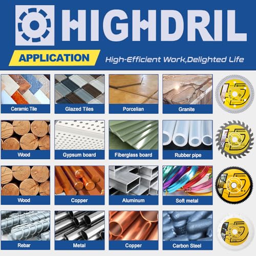 HIGHDRIL 3" 75mm Circular Saw Blade Set 4pcs for Metal Copper Aluminum Tile | Diamond/HSS/TCT Cutting Disc for Angle Grinder Cutting Metal Copper Aluminum Tile Marble Granite Plastic Wood - size: MIX 7