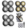 Universal 3 PCS 5 Blades Head Shaver Replacement Heads for Mainstream Shaver Brands, Eelectric Shaver Replacement Replacement Blades (1 Gold + 2 Silver) - color: 1 Gold + 2 Silver