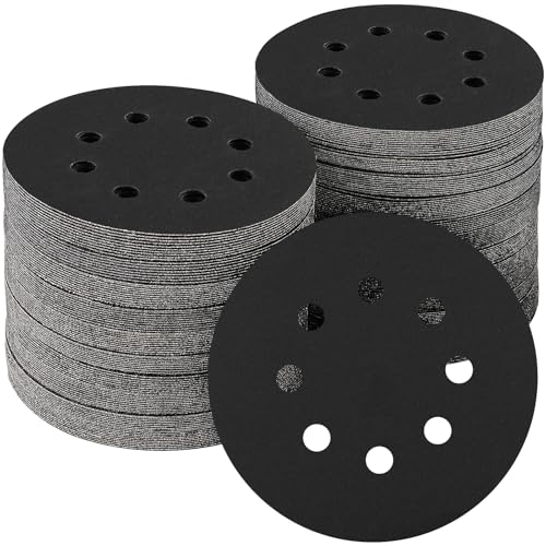 100PCS 5 Inch Sanding Discs 240 Grit Random Orbit Sander Sandpaper - style: Silicon Carbide