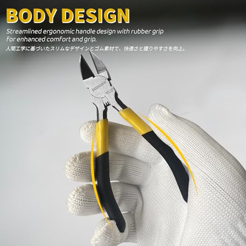 BOOSDEN Wire Cutter 5 inch Cutting Pliers Diagonal Cutter Snipper 5 Pack - size: 5"- 5 Pack