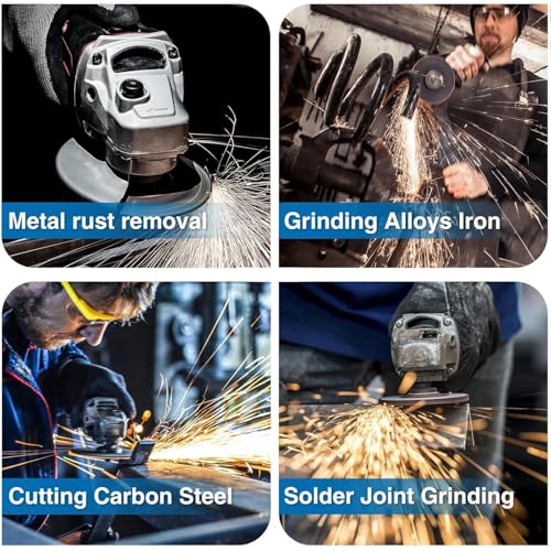 26 Packs Angle Grinder Cutting Flap Grinding Disc Wheel, 5 Inch | 20 Packs 5"x3/64"x7/8" Cut off Wheels,3 Packs 4.5"x7/8" 60 Grit Flap Discs, 3 Packs 5"x3/64"x7/8" Grinding Wheels - size: 5 INCH