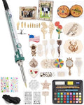 BIAJIYA 100Pc Wood Burning Kit for Adults, Beginners Woodburning Kit - color: Clear-100Pc