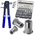 ASKWAY Rivet Nut Tool Kit Stainless Steel 750pcs Rivet Nut Stainless 304