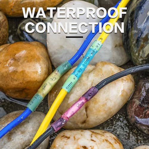 Heat Shrink Butt Connectors Kit - Waterproof Wire Connectors for Wiring - Electrical Connectors Kit with Crimp Terminals - Marine Wiring AWG Terminal (800Pcs)