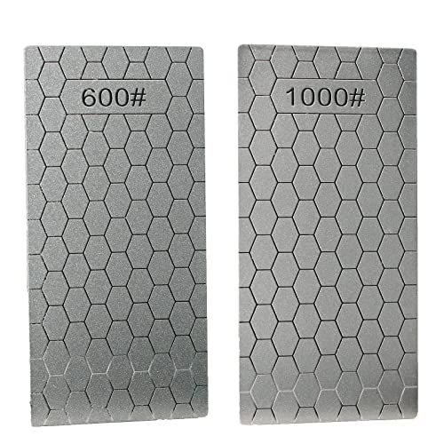 5 Pieces Diamond Sharpening Stone Set,Diamond Lapping Plate Coarse/Medium/Fine Grit Sharpener,400/600/800/1000/1200 Grit - size: 400/600/800/1000/1200 Grit