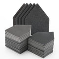 POLIWELL Silicon carbide sandpaper 100-Piece Pack 90mm x 65mm 80/120/150/180/240 Grit Triangle Sanding Sheets with Hook & Loop Fastening Replacement for Milwaukee M12 Orbital Detail Sander Accessories - size: MIX