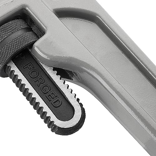 DURATECH 36-inch Aluminum Straight Pipe Wrench, Adjustable Plumbing Wrench - size: 36-inch, style: Straight