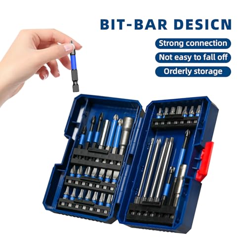 NAWIN Impact Driver Bit Set,35 Piece Screwdriver Bit Set,Impact Tough Screwdriving Bit Set - style: 35-Pc. Set