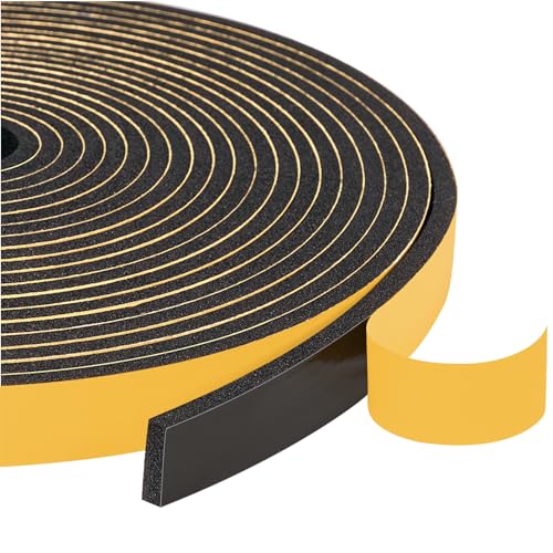 Yotache Foam Weather Stripping Seal Tape 1/2" W X 1/8" T, 50 Ft - size: 1/2"x1/8"x50 FT