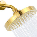 6" High Pressure Rain Shower Head, Luxury Gold Plated Finish - color: Deluxe Gold, size: 6 Inch Round (1 PCS)