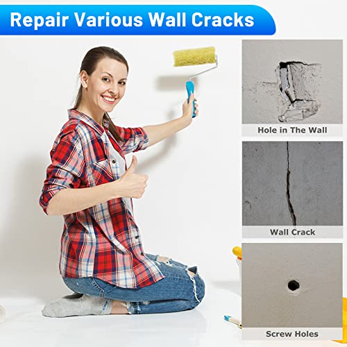 Mckanti 8 Pack 4 Inch Drywall Repair Kit, Aluminum Drywall Patch Wall Repair Patch Kit, Large Hole Patch Repair for Drywall,Heavy Duty Dry Wall Hole Repair Patch - color: 8 Pack 4 Inch Drywall Repair Kit