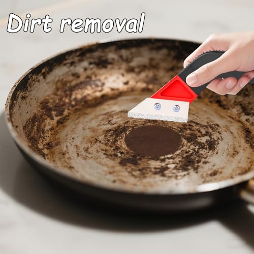 2Pcs Grout Removal Tool, Angled Design Grout Hand Saw Tile Grout Remover with 6 PCS Extra Replacement Blades for Tile Cleaning