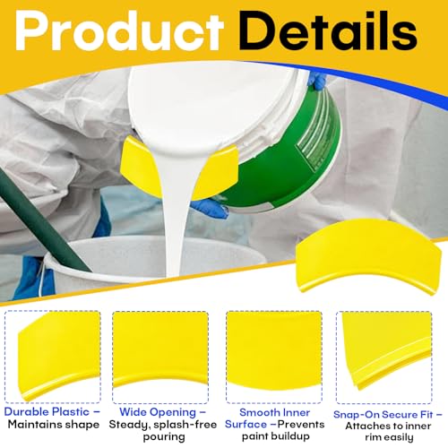 16-Pack Quart Paint Can Pour Spout for Universal Pint, Quart & Gallon Cans
