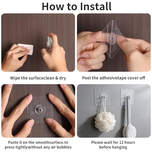 15 Pcs Adhesive Picture Hooks 20 lbs No Drill Screw Stickers Heavy Duty Picture Hangers Without Nails No Nail Wall Hooks for Hanging Frame Hanger Sticky Hook for Bathroom Kitchen - size: 14 mm