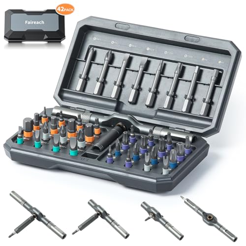 42 in 1 Multitool Set, Repair Tool Kit, Detachable Allen Wrench Ratchet Set - color: 42 in 1-gray