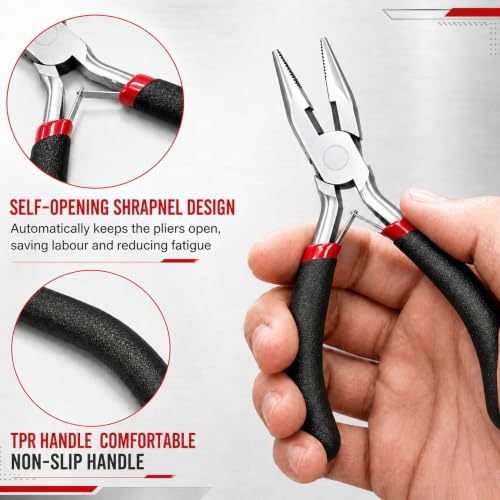 8Pcs Mini Pliers Set for Jewelry Making, Electronics & DIY Crafts