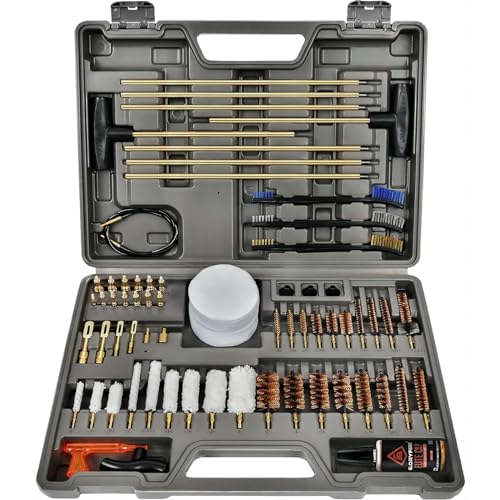 GLORYFIRE Elite Gun Cleaning Kit, 1oz Oil with Reinforced Rods - size: 59PCS