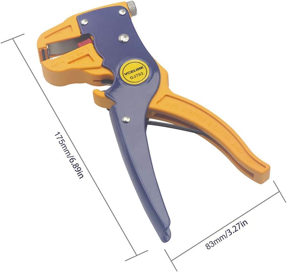 VCELINK Wire Stripper and Cutter, Quick Strip Automatic Wire Stripper - color: Blue