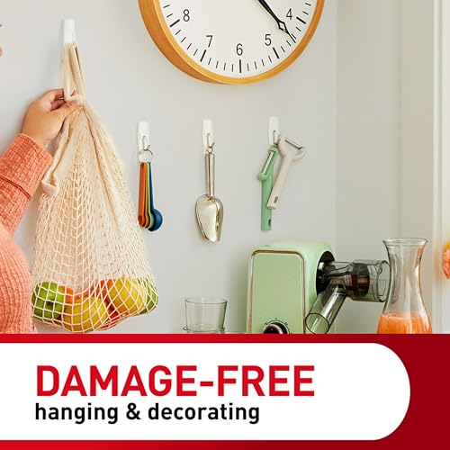 Command Large White Hooks, 14 Hooks, 16 Strips - size: 14 Hooks