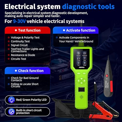 P100Pro Power Circuit Probe Tester, Automotive Relay Tester - color: P100Pro