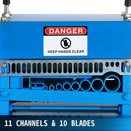 VEVOR Wire Stripping Machine 0.06-1.5 inch, 11 Channels 10 Blades - style: Electric 370W