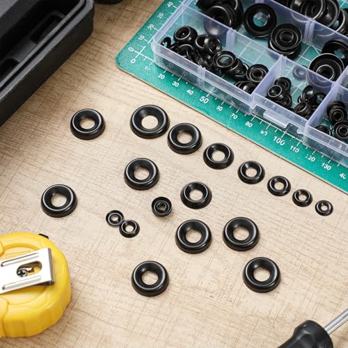 Yaocom 295 Pcs Stainless Steel Countersunk Cup Washers Black Finish - color: Black