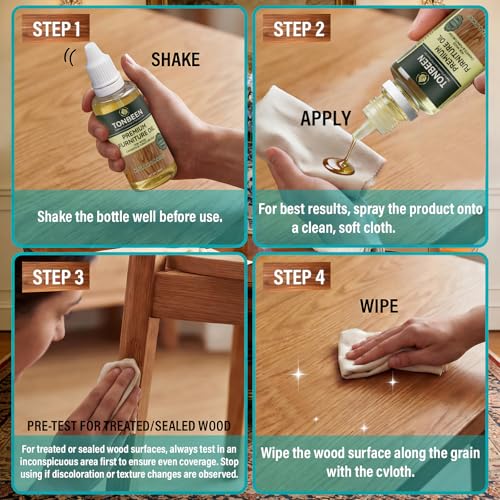 Premium Wood Furniture Care Set (12-Piece) - Includes Wood Cleaner & Water Mark Remover, Dark/Light Scratch Repair Kit & Furniture Care Oil | Friendly for Cabinets, Tables & All Wood Finished Surfaces - size: 7.38 Fl Oz (Pack of 1)