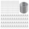 181 Pcs Picture Hanging Kit Wire D Ring Hangers Metal Frame