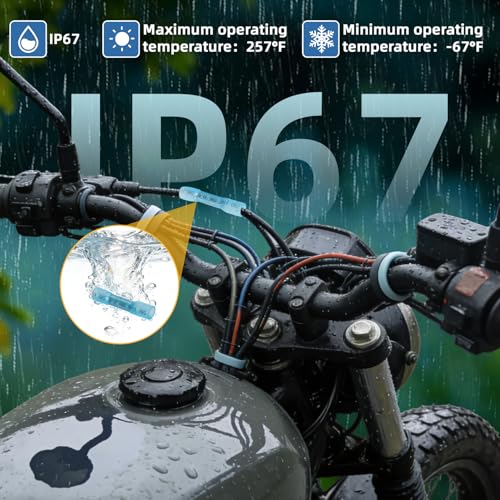 1500PCS Heat Shrink Butt Connectors Kit, 12-10, 16-14, 22-16 AWG Wires | Waterproof Insulation Crimping Joint, Suitable for Safe Connections in Automobiles, Ship, Industry, Home, Electrical Project