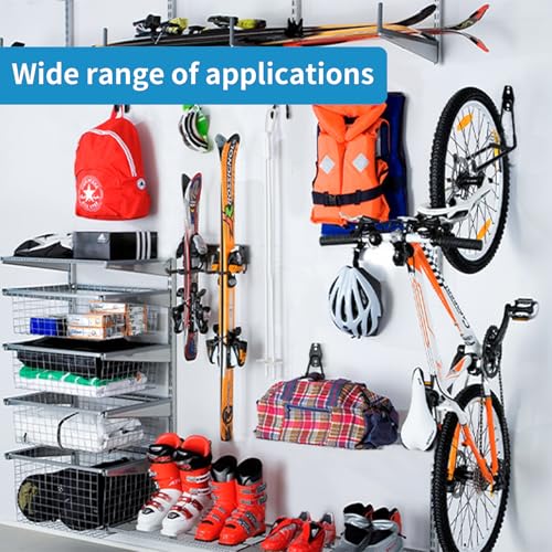 GeeWatom Garage Storage Utility Hooks，Garage Garden Tool Organizer，Steel Wall Mount Hooks, Garden Small U Hooks (4 Pack-Black) - color: 4 Pack-Black