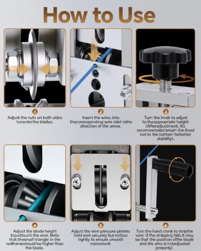 Manual Wire Stripping Machine,0.06–1.18 in Cable Stripper