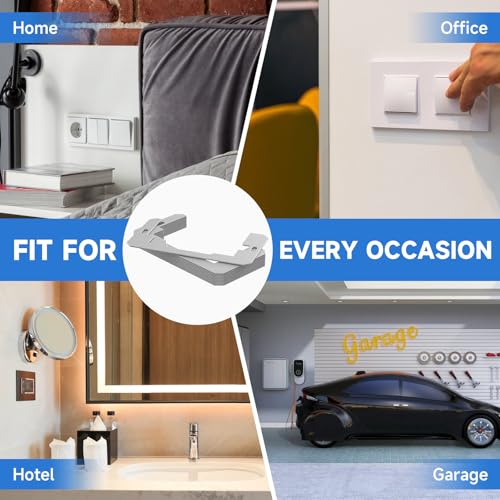 10 Pcs Wall Plate Spacer,Spacers for Electrical Outlets, Metal Flush Fit Device Leveling Plates for Electrical Outlet Repair, Fix Loose Outlets and Electrical Boxes - style: 10PCS