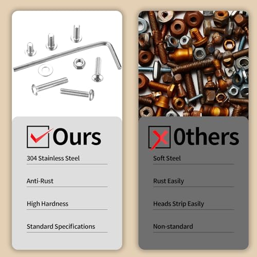 570 Pcs M3 Screws Kit, M3 Machine Screws and Nuts and Washers Set, Assorted Button Head Socket Cap Screws Nuts and Bolts Assortment Kit, Stainless Steel Metric Screw Assortment, Fully Threaded - size: M3