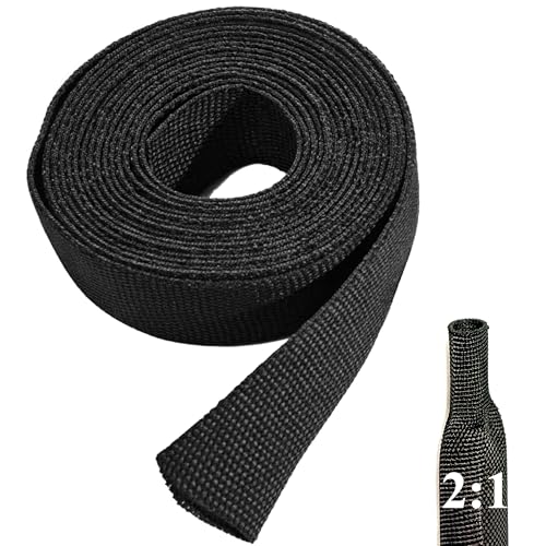 Automotive Wire Tubing, 10ft 3/4" Wrap Around Heat Shrink Cable Protector - size: 10ft - 3/4"(20mm)