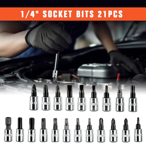 53PCS 1/4" Ratchet Socket Wrench Set Plastic Storage Tool Box - color: Gjx53s