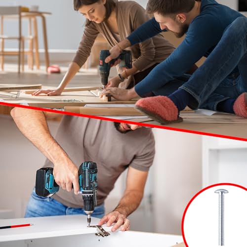 Machine Screws - 8-32 x 1-3/8" M4x35（40pcs）, Perfect Fit for Knob and Pull Installation, Machine Thread Screws for Drawers & Doors - size: 8-32 x 1 3/8"