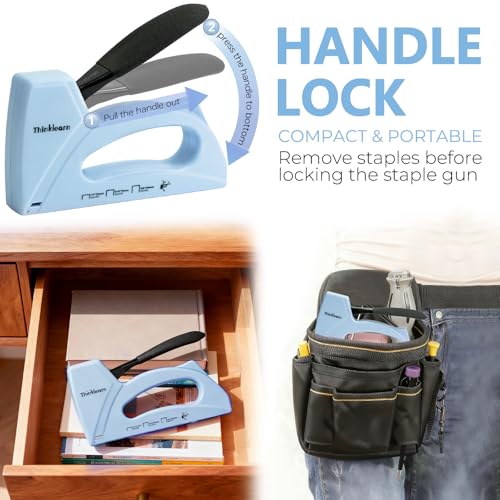 Light Duty Staple Gun for Wood, Upholstery Staple Gun for Classroom - color: Blue