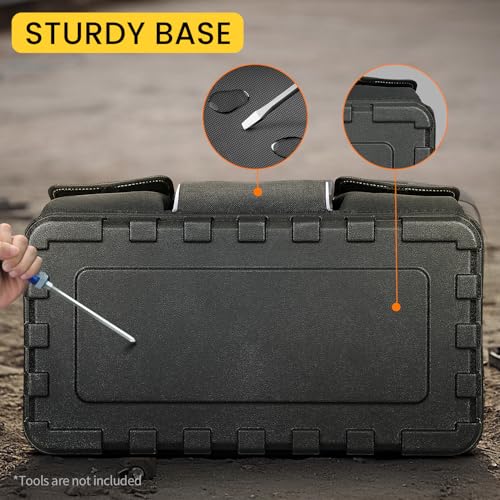 WINHUNT Tool Bag, 16-inch Tool Organisers, 600 Denier Large Tool Bag for Home DIY & Equipment Storage, Yellow and Black (40cm/16inch)