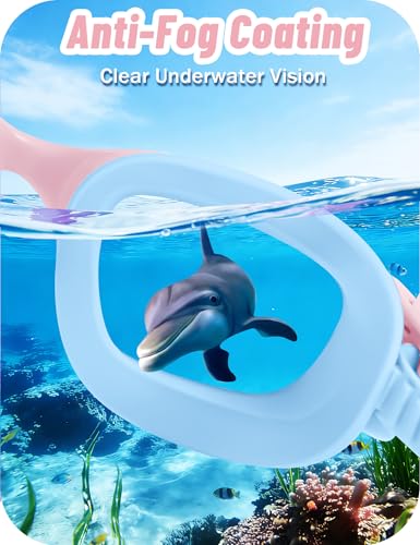 Vvinca Kids Swim Goggles, Swimming Goggles for Kids 3-14 Anti-Fog UV Protection No Leak Pool Glasses for Boys Girls - color: 01-blue & Pink