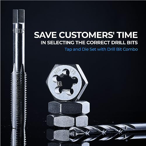 toolant 127-Piece Metric & SAE Ratcheting Tap and Die Set - size: 127pcs set
